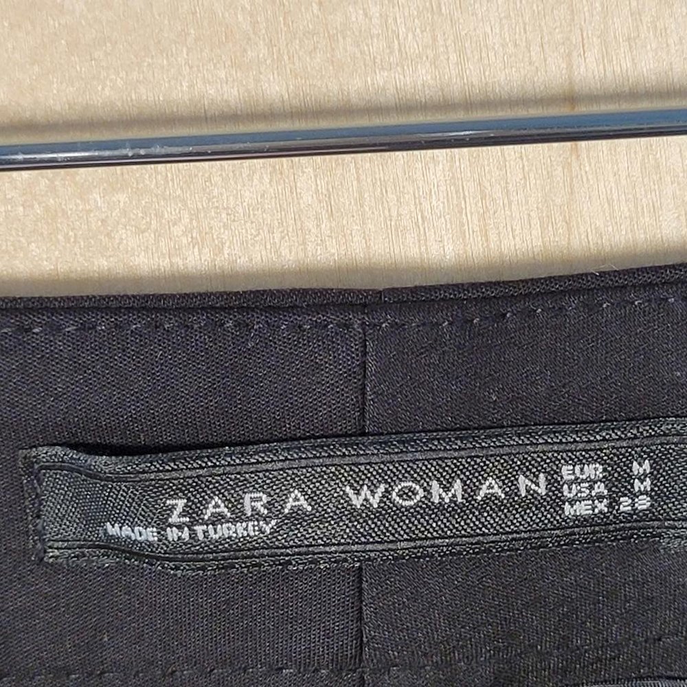 Zara Woman Black Slim Fit Pants Women Size M - Picture 3 of 10